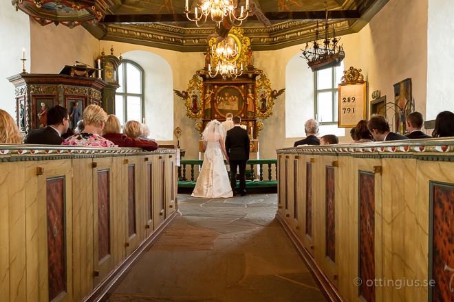 Bröllop vigsel Kållereds gamla medeltids kyrka