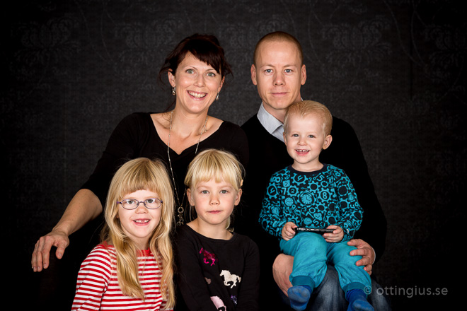 Familjebild familjefotografering