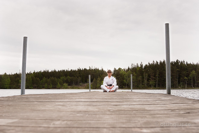 Modellfotografering och budo ju-jutsun